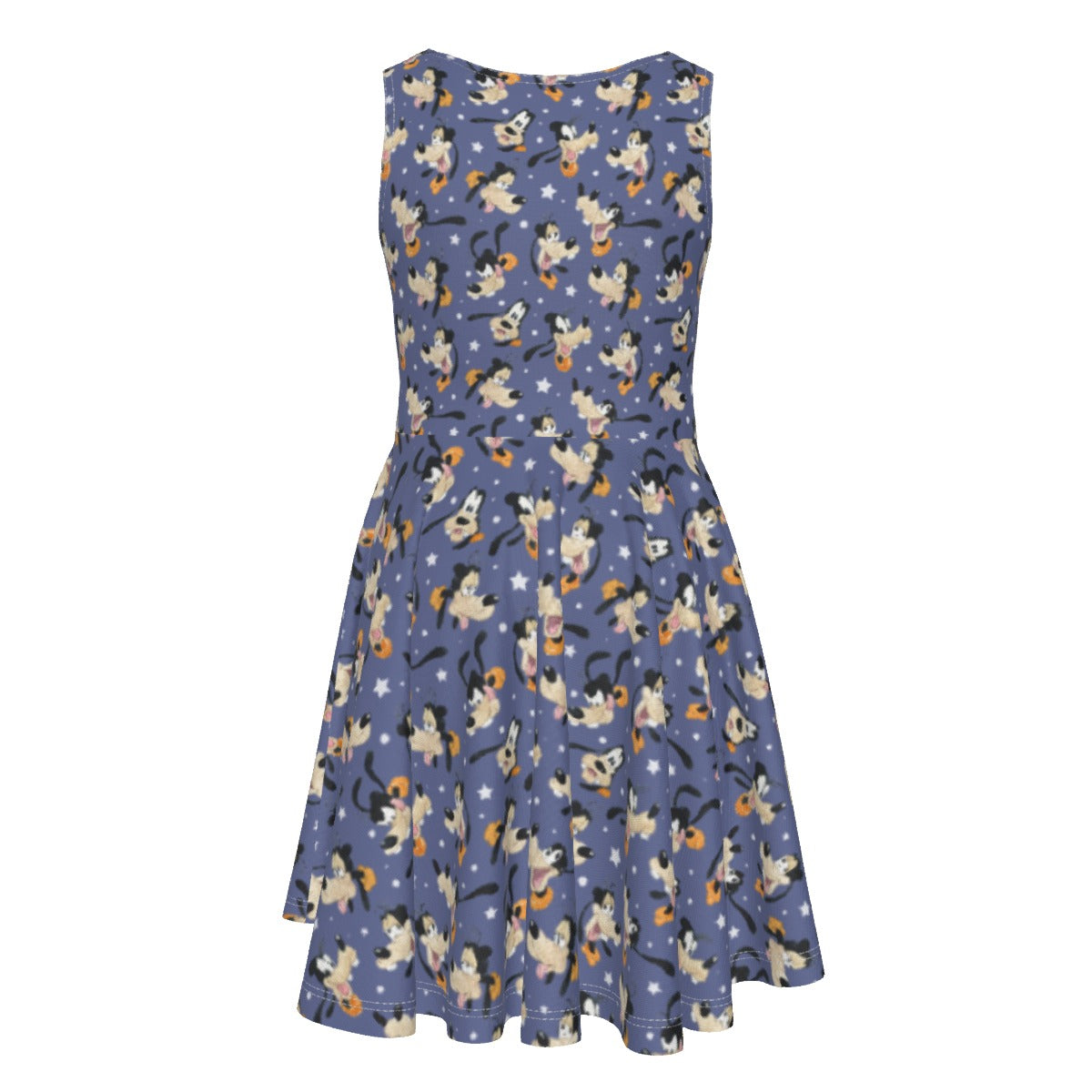 Funny Silly Dog - Kid's Sleeveless Skater Dress