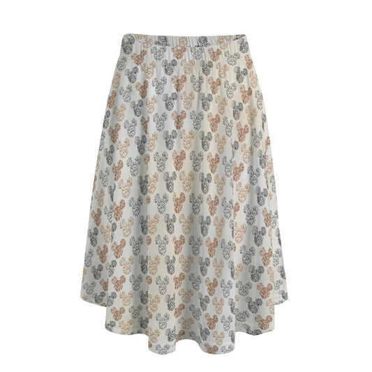 Safari Mouse Ears - Women’s Pocket Midi Skirt