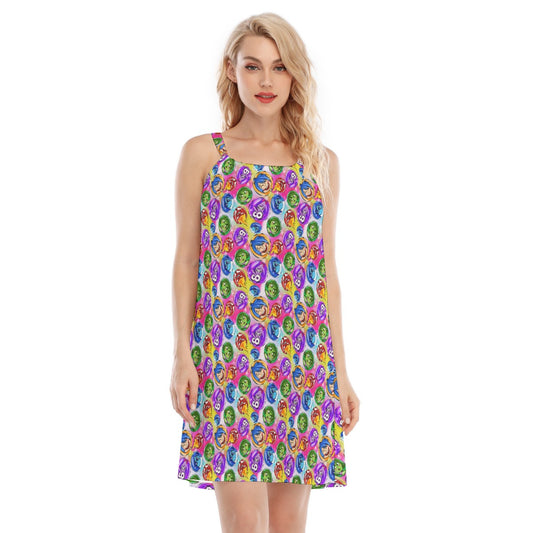 Inside Out Emotions - Women’s Adjustable Sundress