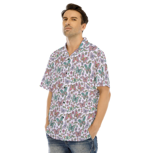 Butterfly Magic - Men's Hawaiian Button Up Shirt