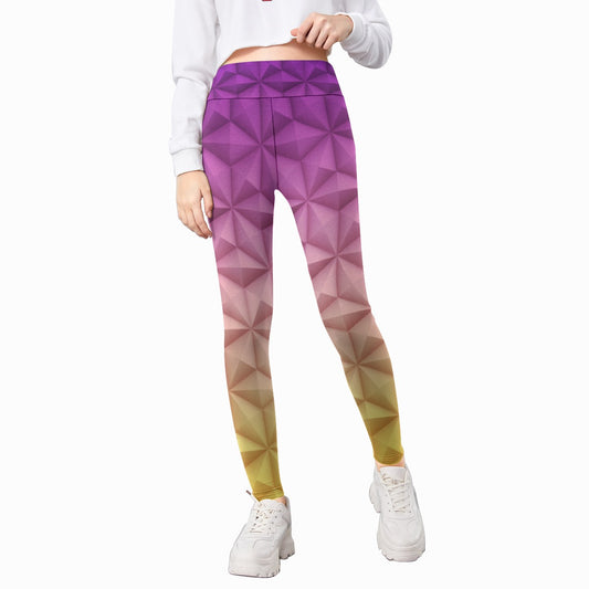 Geometric Spaceship Sphere - Kid's Leggings