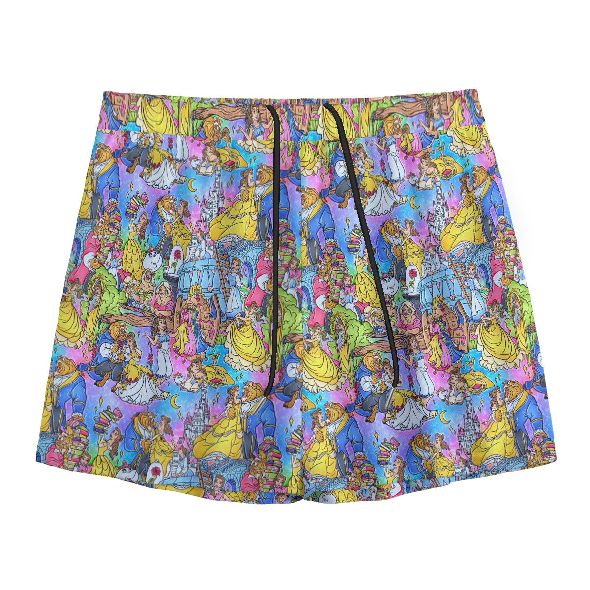 Enchanted Tale Storybook Scenes - Men’s Pocket Sports Shorts