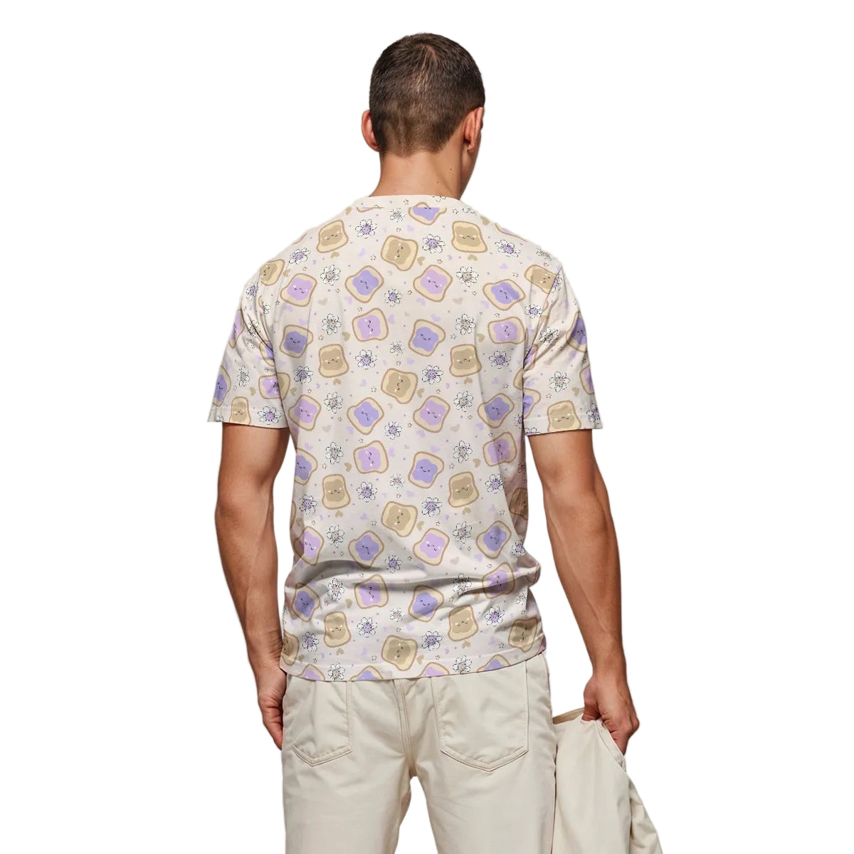 Kawaii Peanut Butter and Jelly Sandwiches - Men's Short Sleeve T-Shirt