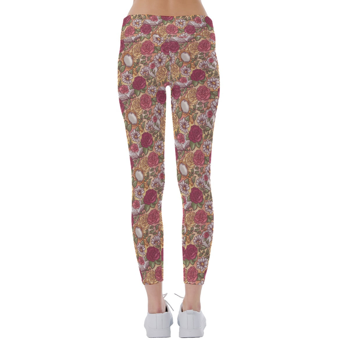Fairytale Florals – Timeless Tale Blooms - Women's Yoga Leggings