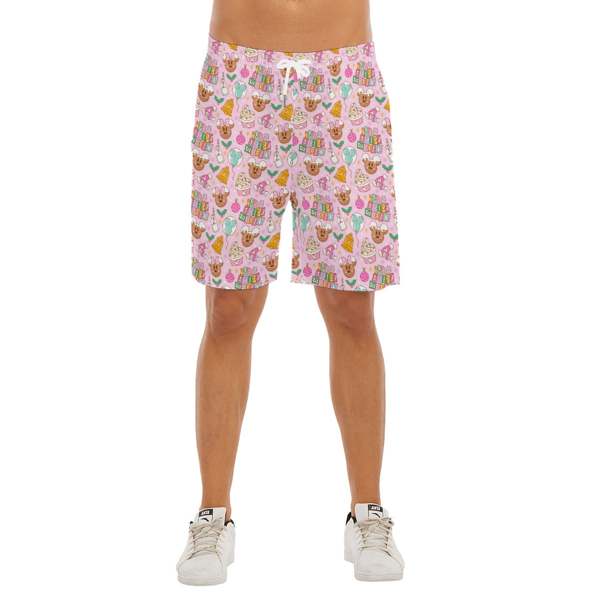 Tiny World Christmas Sugar Rush - Men’s Pocket Beach Shorts