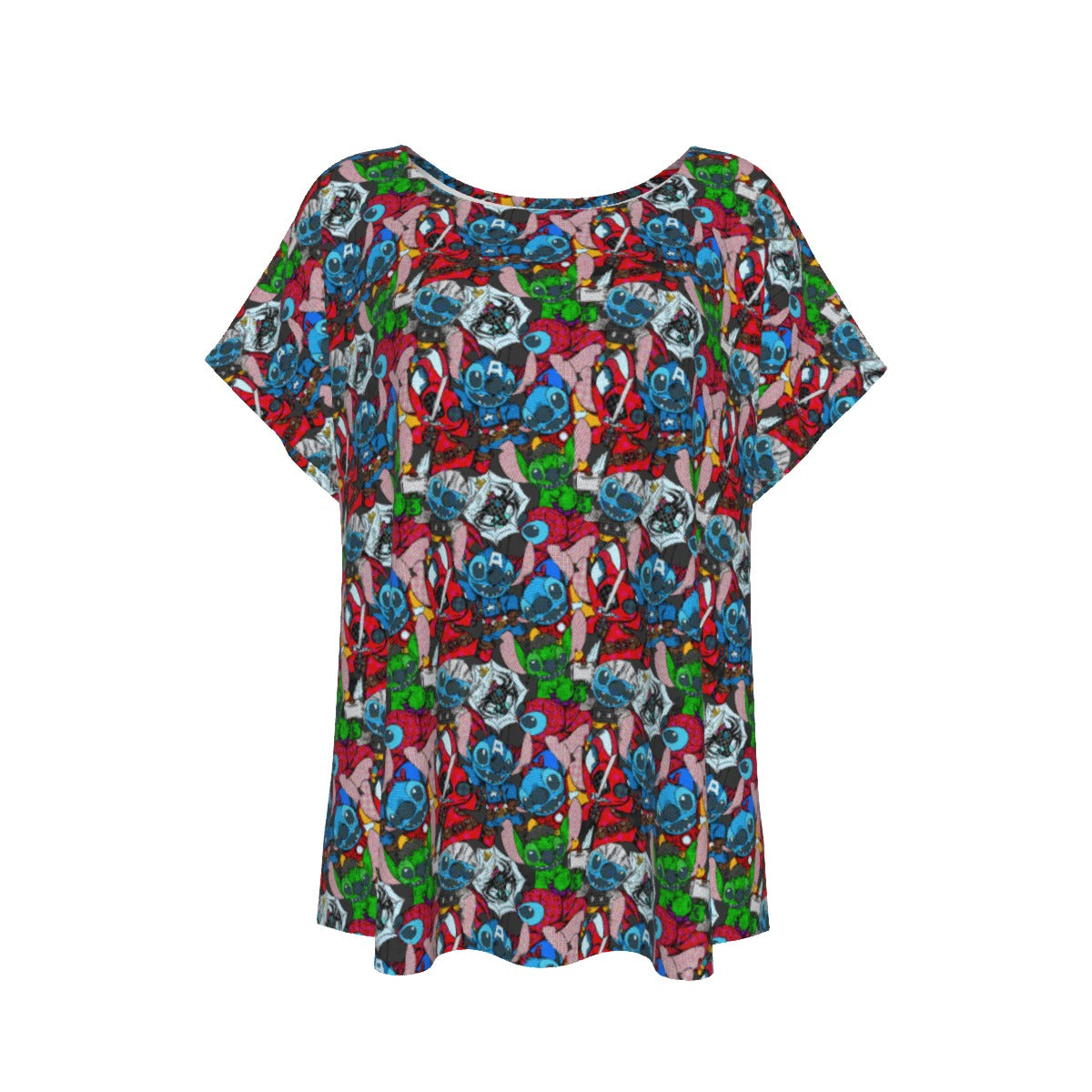 Superhero Stitch - Heroes Assembled - Women’s Relaxed Fit Scoop Tee