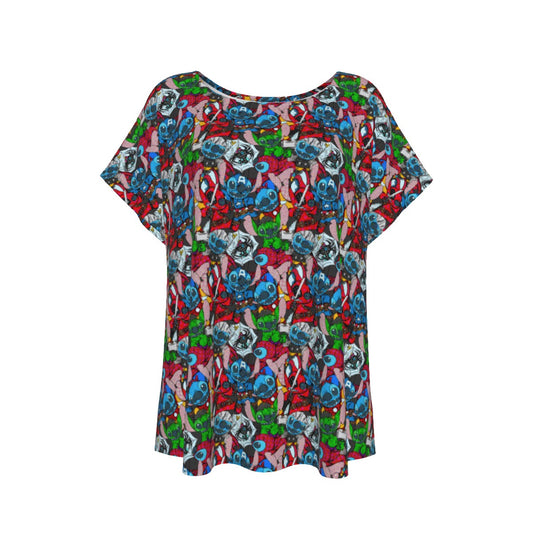 Superhero Stitch - Heroes Assembled - Women’s Relaxed Fit Scoop Tee