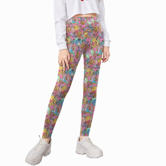 Tattoo Hearts Woodland Friends - Kid's Leggings