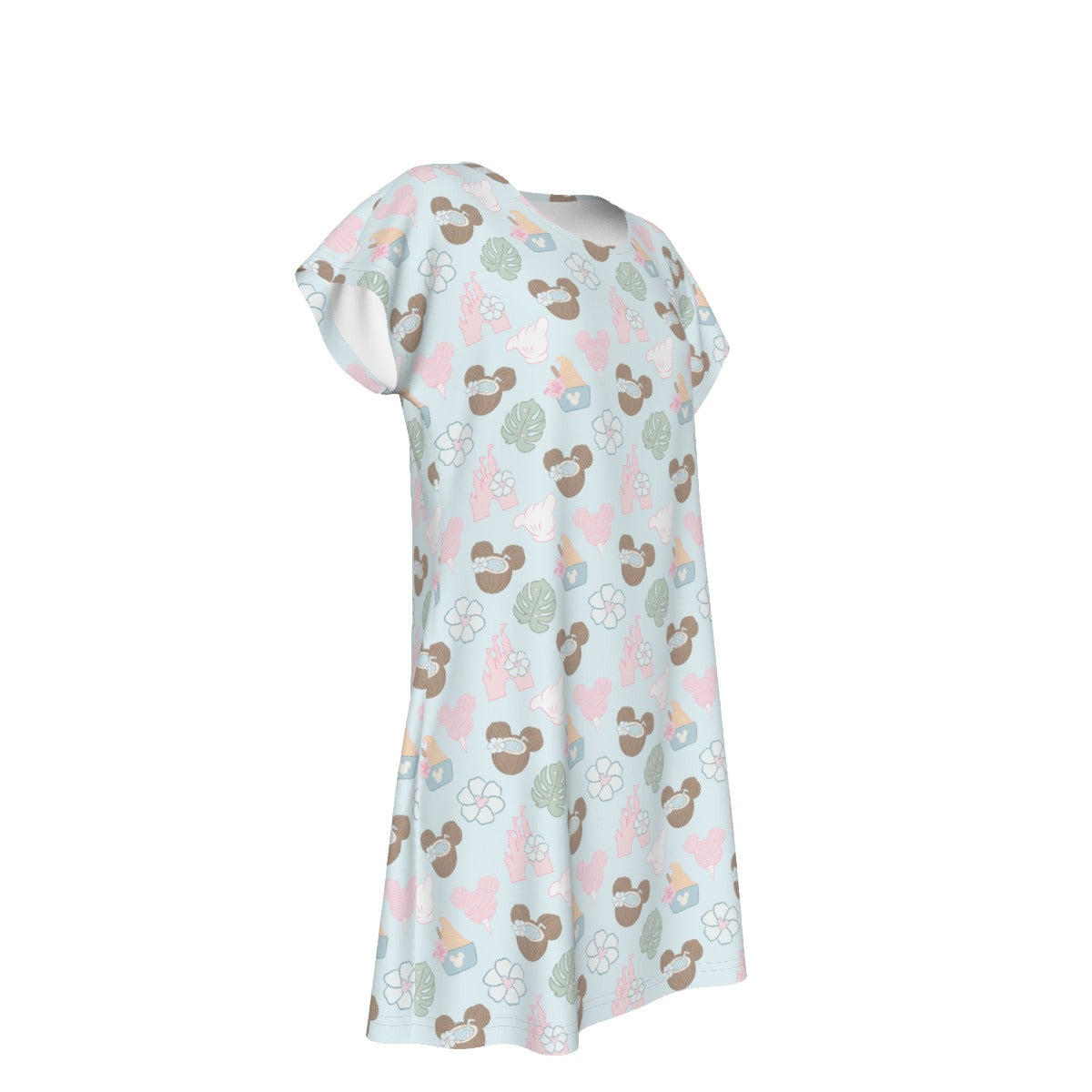 Pastel Island Treats - Women's T-Shirt Dress