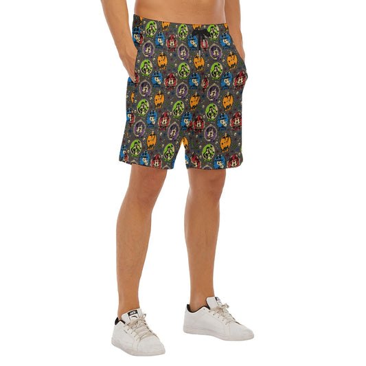 Gothic Halloween Cameos - Men’s Pocket Beach Shorts