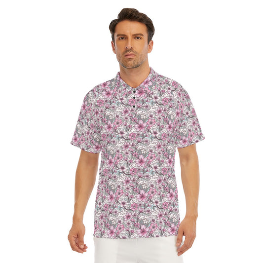 Fairytale Florals – Blossoms of Honor - Men's Polo Shirt
