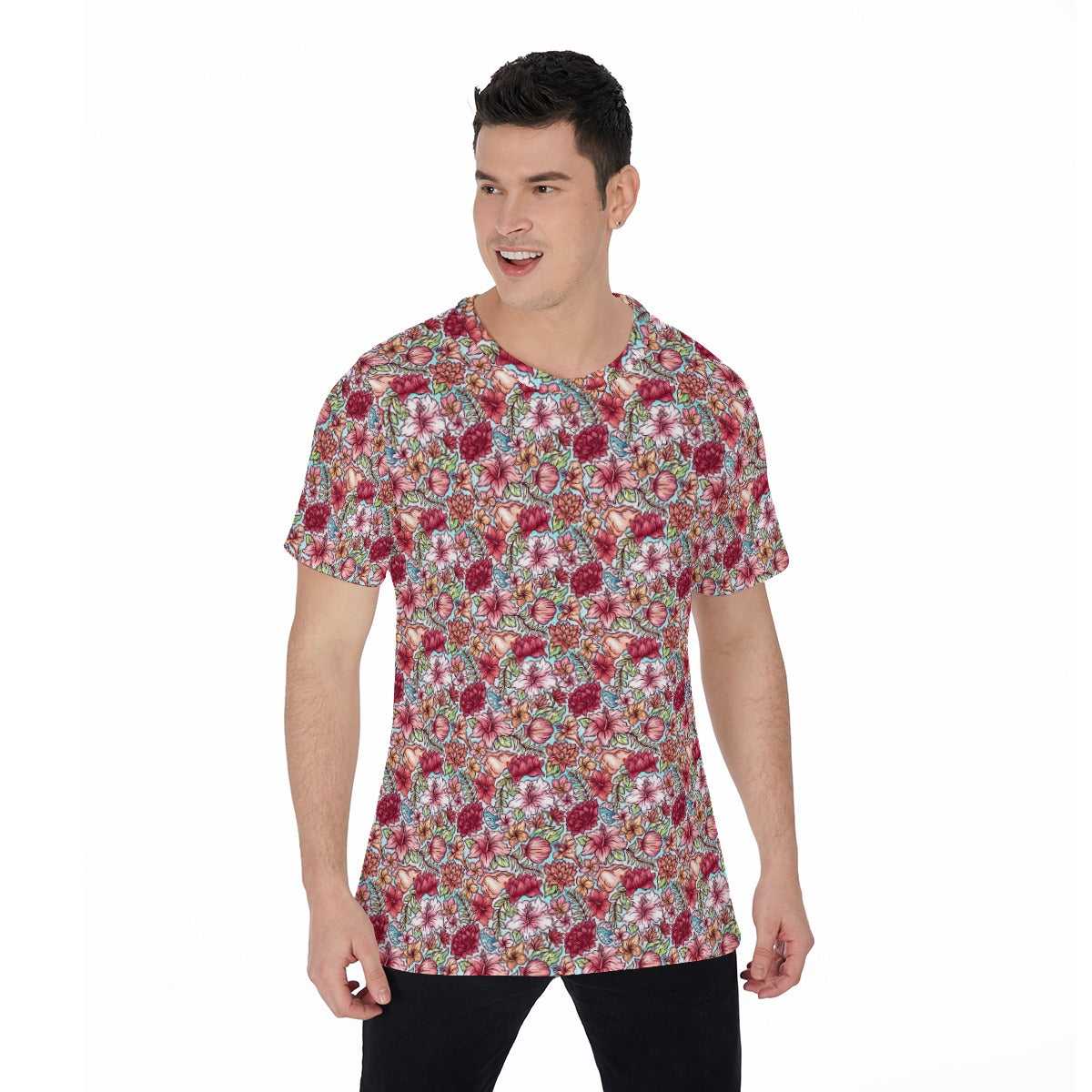 Fairytale Florals – Island Princess - Men's Short Sleeve T-Shirt