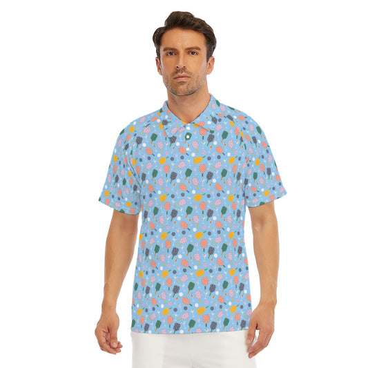 Pickleball and Cocktails - Men's Polo Shirt
