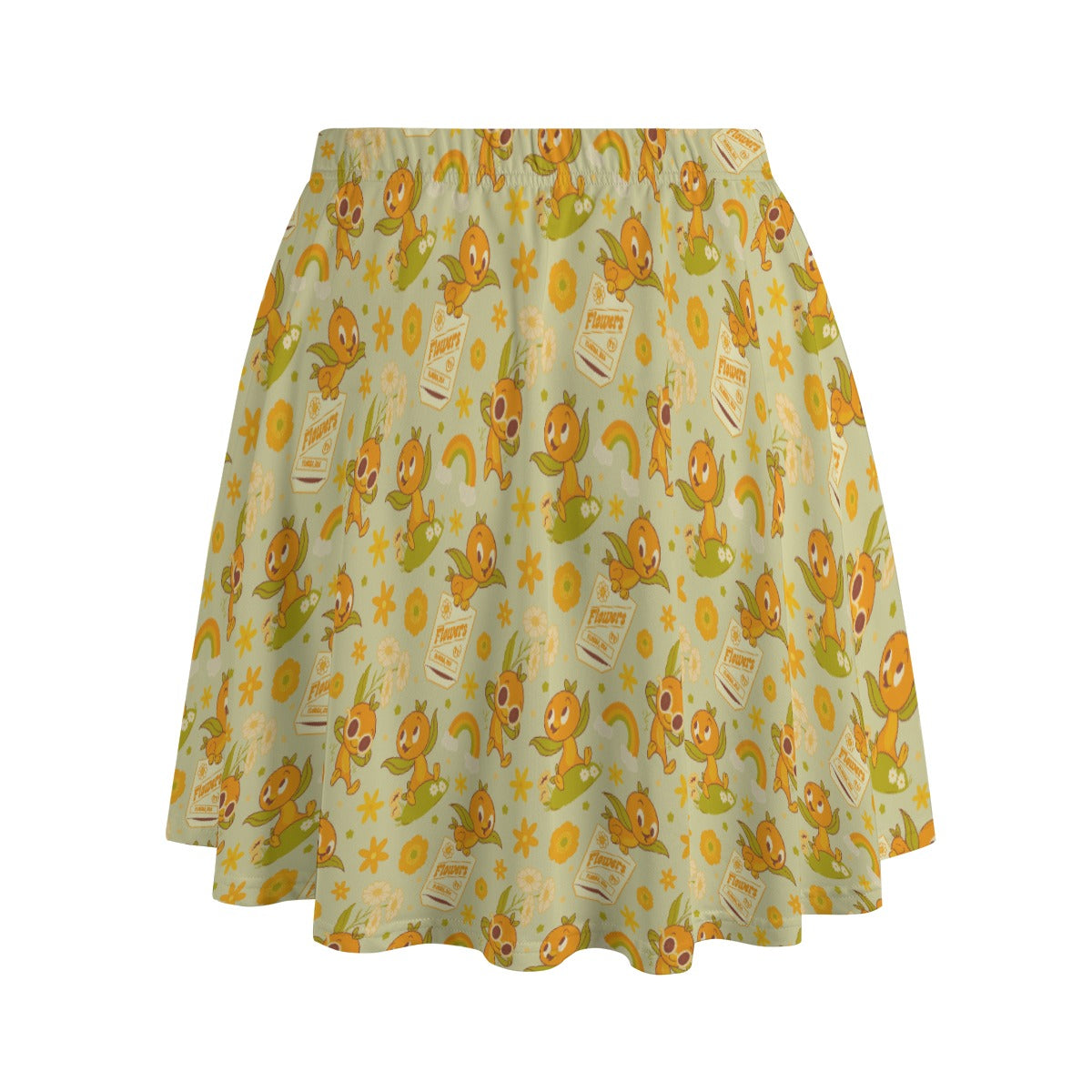 Vintage Citrus Garden - Women's Pocket Skater Skirt