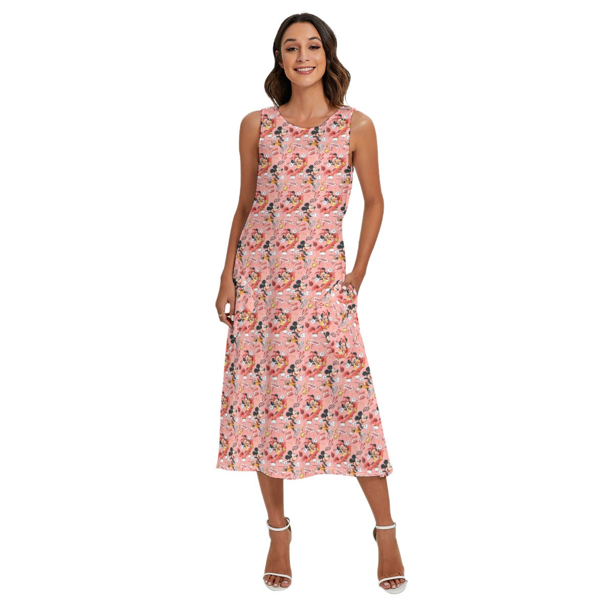 Power Couple Race Ready - Women’s Diagonal Pocket Midi Dress
