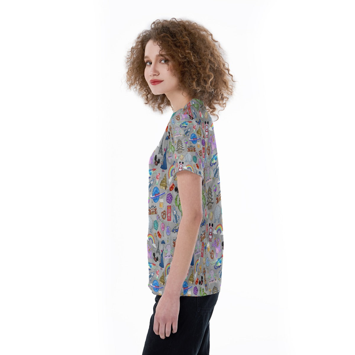 EC Around The World Experience - Women's Short Sleeve V-Neck T-Shirt