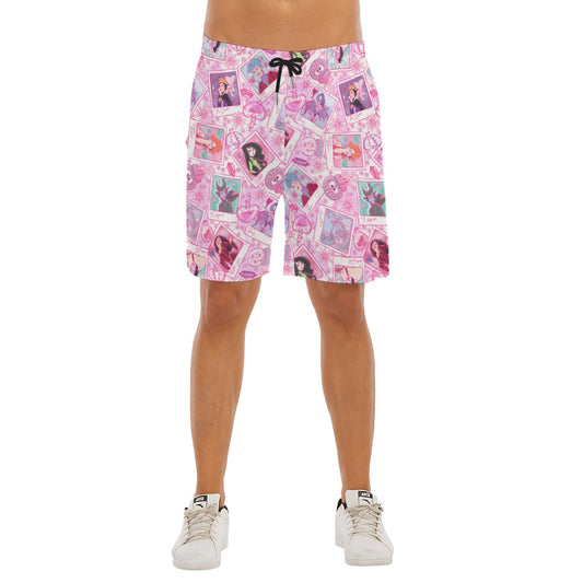 Poisoned Heart Villaintine - Men’s Pocket Beach Shorts