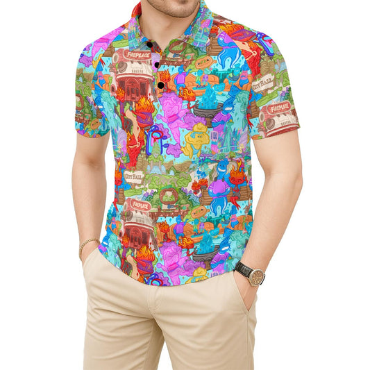 Element City Scene Collage - Men's Polo Shirt