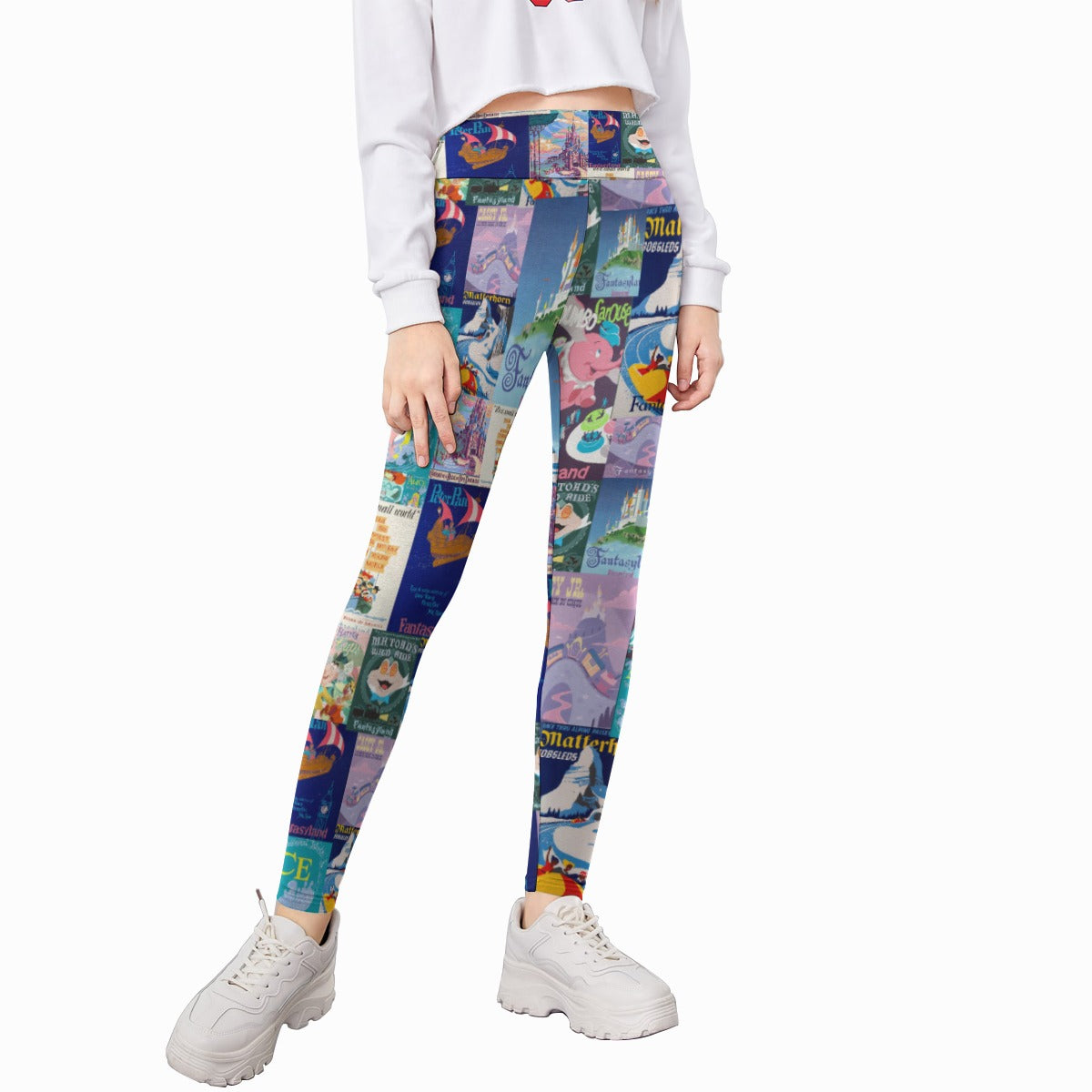 Vintage Fantasy Ride Posters - Kid's Leggings