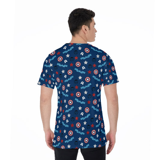 American Superhero - Men's Short Sleeve T-Shirt