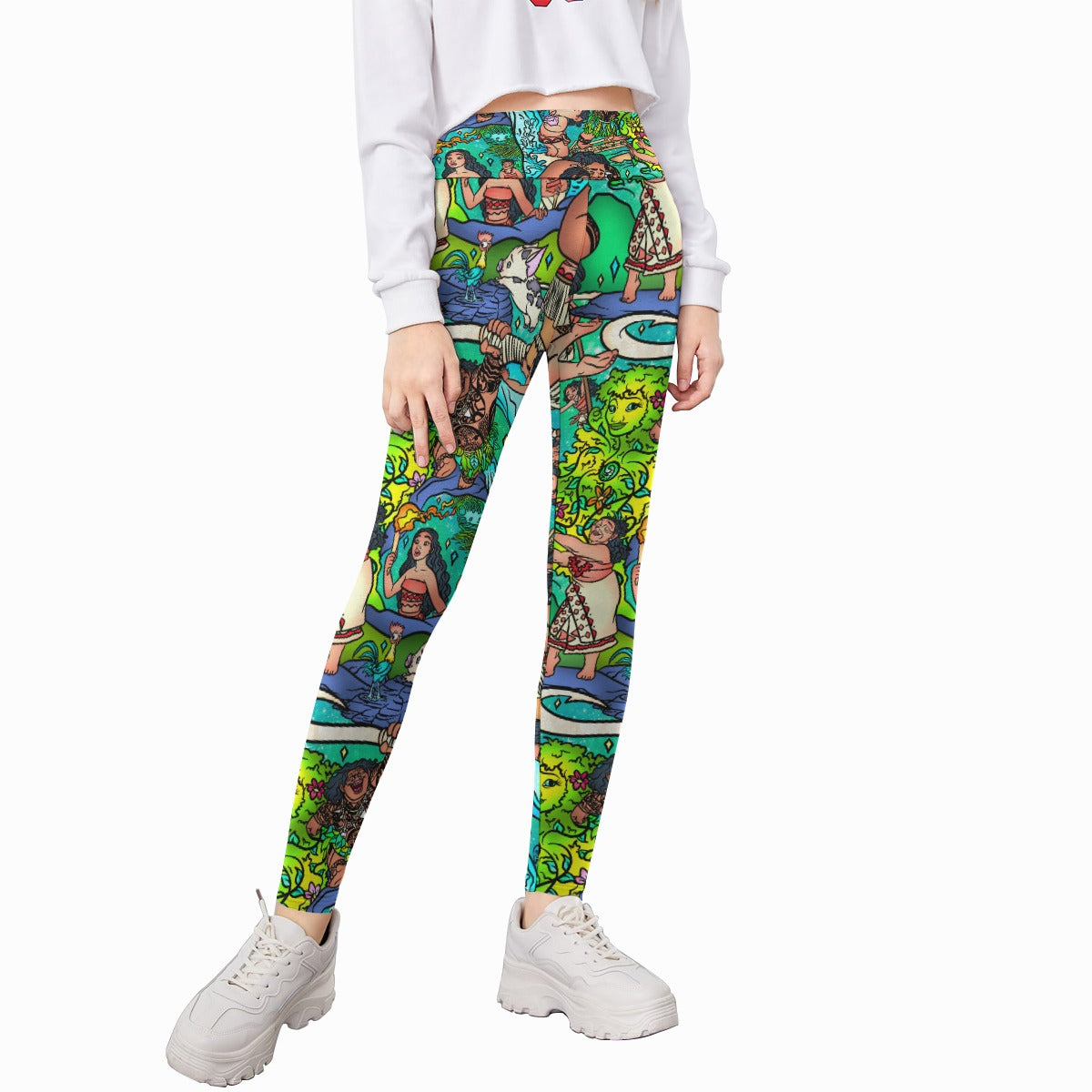 Ocean Voyager Storybook Scenes - Kid's Leggings