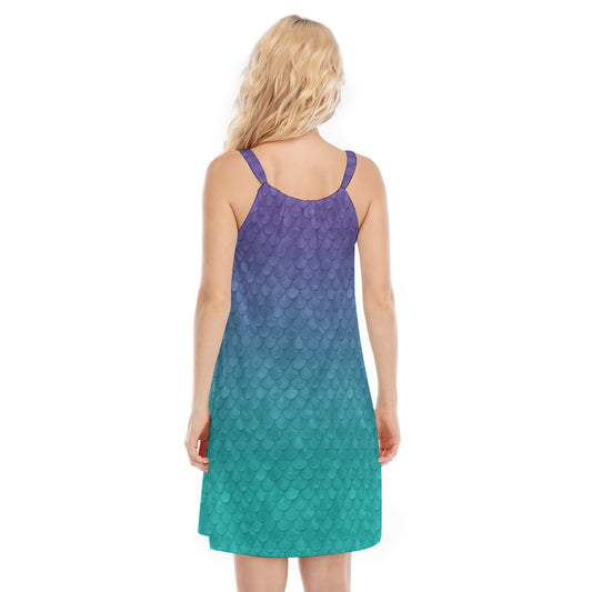 Dreamy Mermaid Scales - Women’s Adjustable Sundress