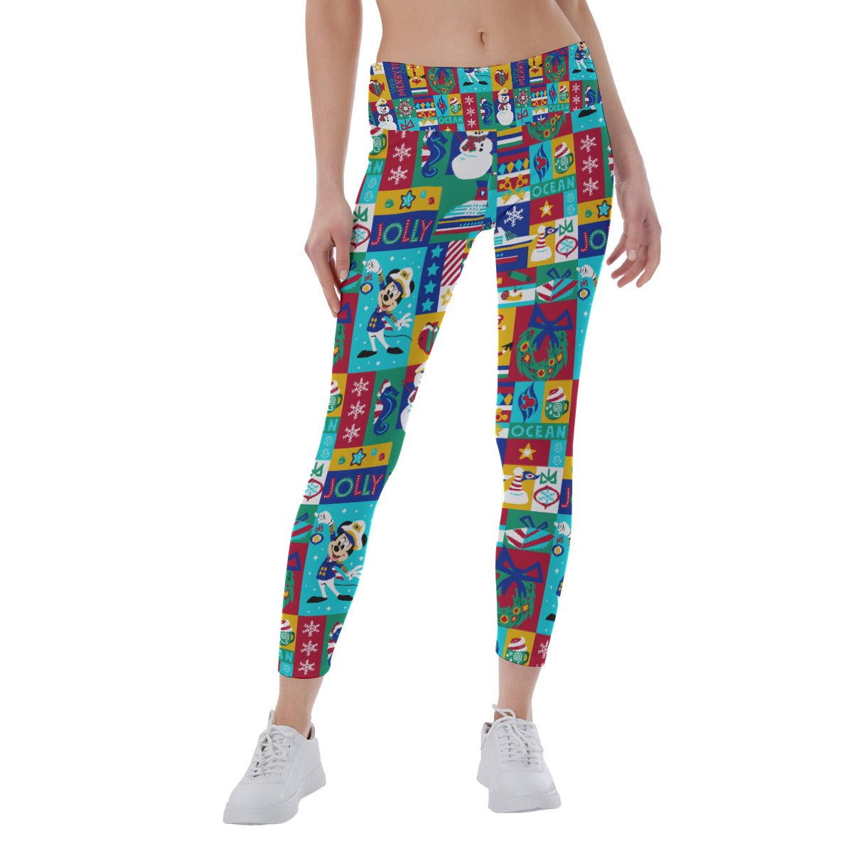 Sailor's Merry-at-Sea Patchwork - Women's Yoga Leggings