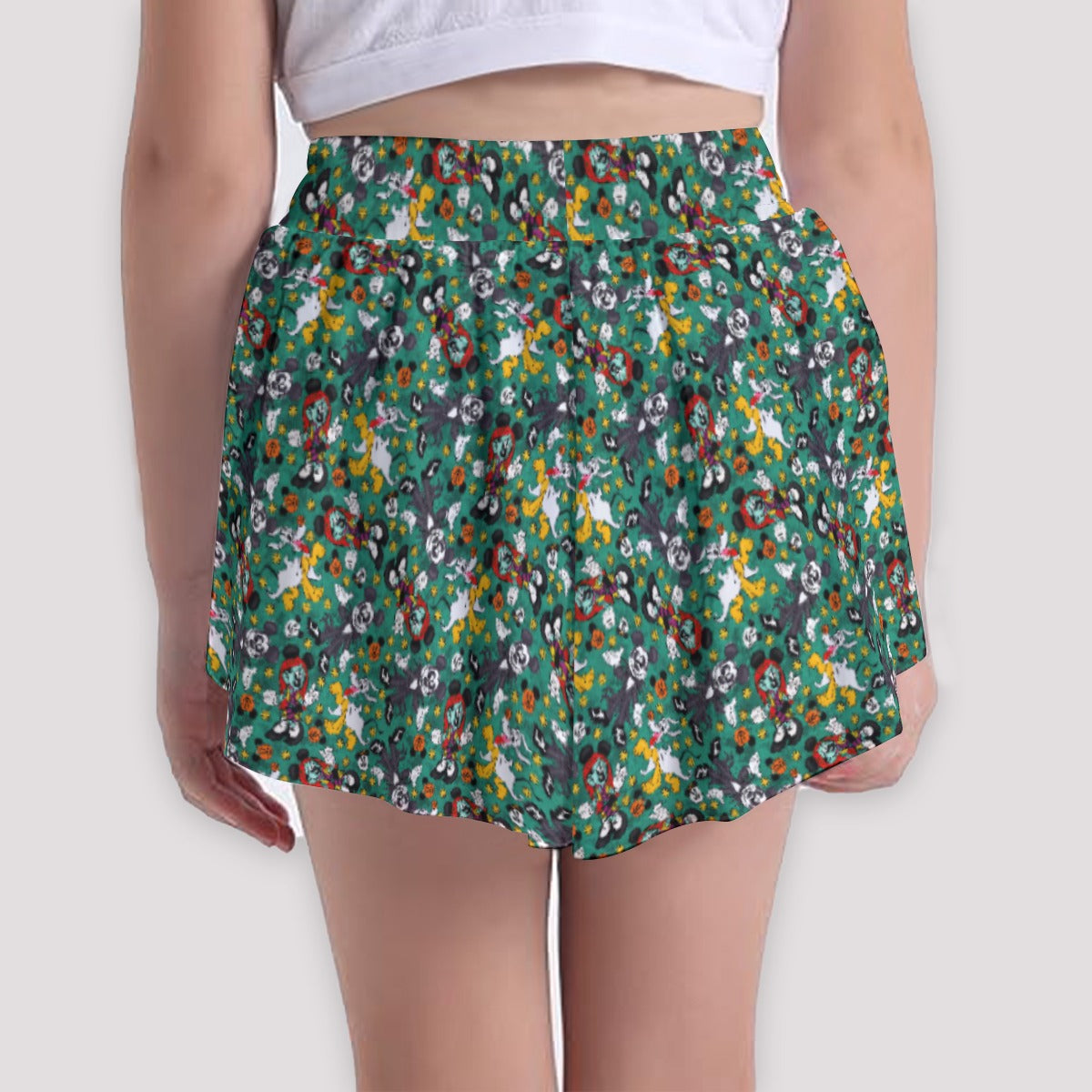 Beloved Couple as Spooky Pairp; Sally - Girls’ Flowy Pocket Shorts