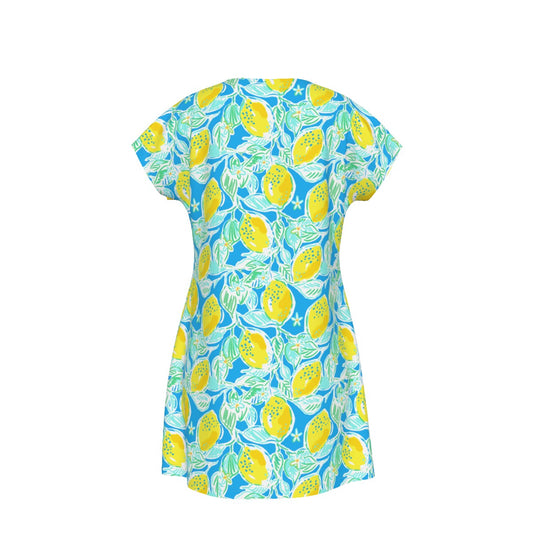 Lemon Drop Daydream - Women's T-Shirt Dress