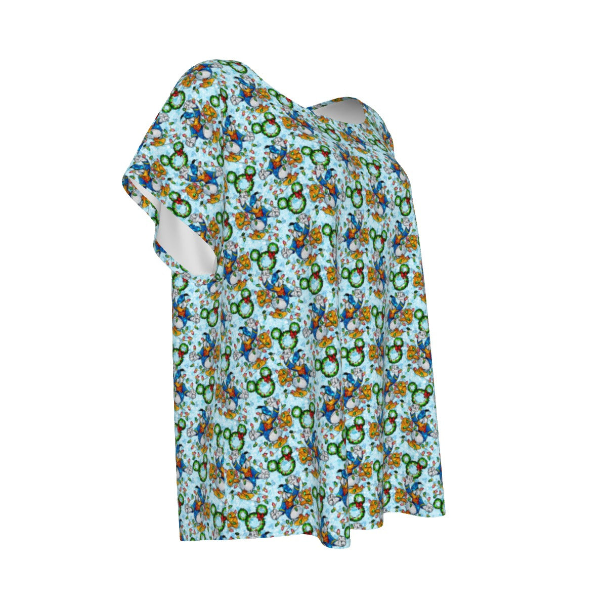 Duck’s Holiday Lights Tangleghts - Women’s Relaxed Fit Scoop Tee