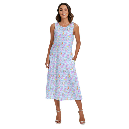 Imagine with Figment - Women’s Diagonal Pocket Midi Dress