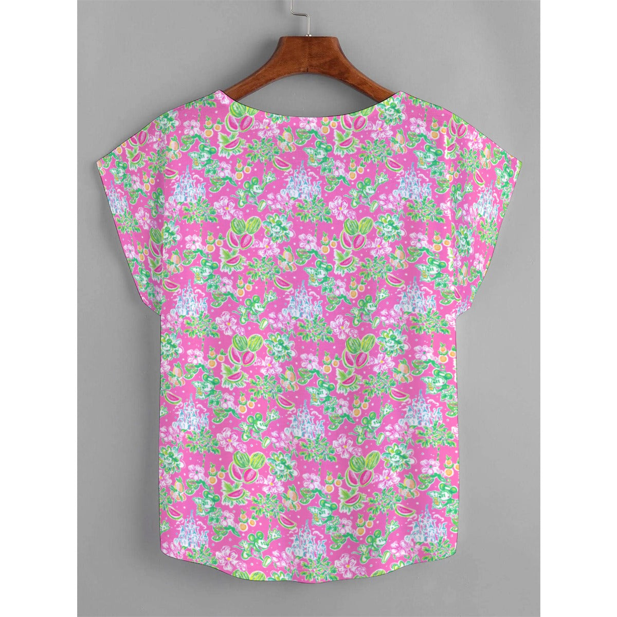 Bright Tropical Vibes - Watermelon Mouse Duo - Women’s Relaxed Fit Scoop Tee