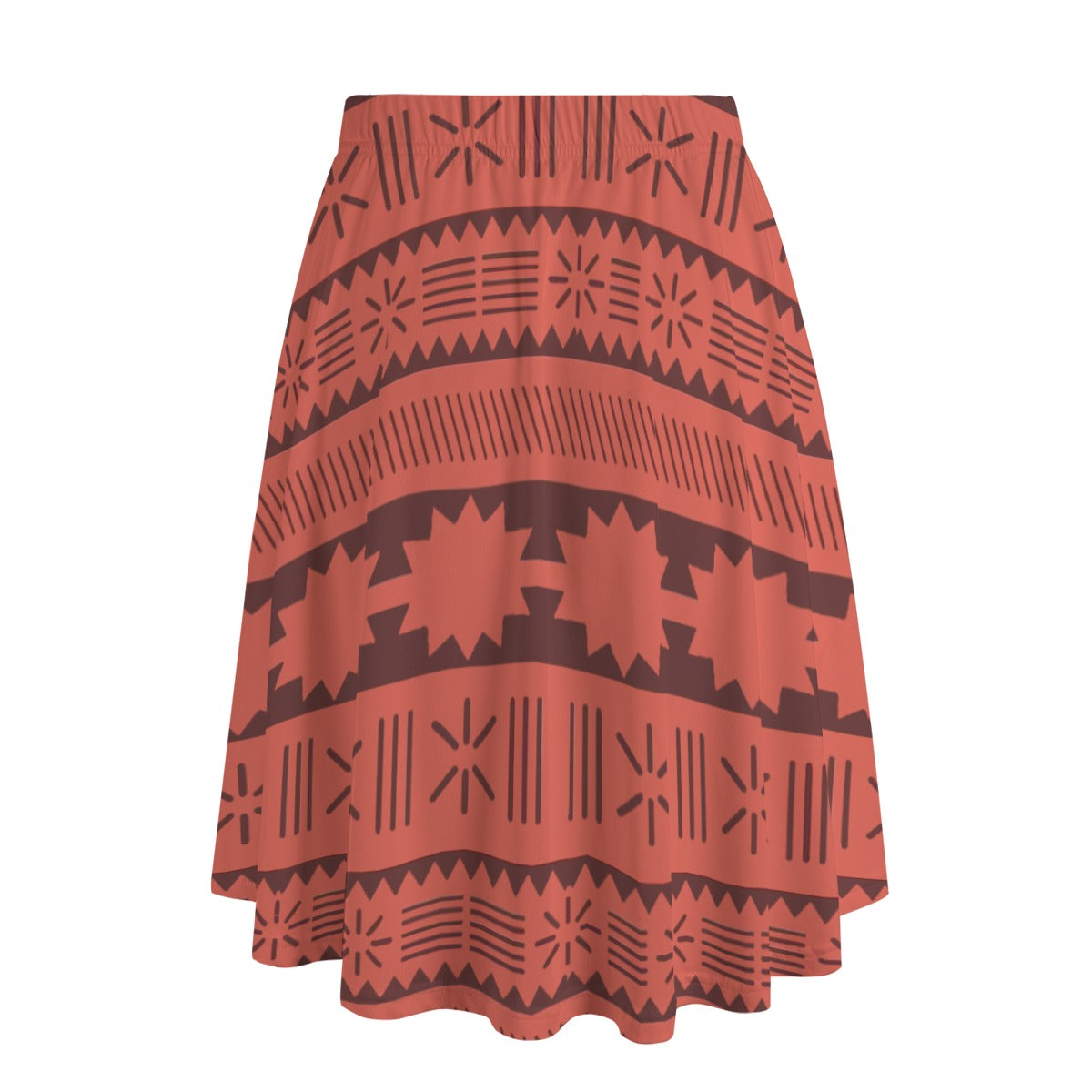 Island Tribal Patterns - Women’s Pocket Midi Skirt