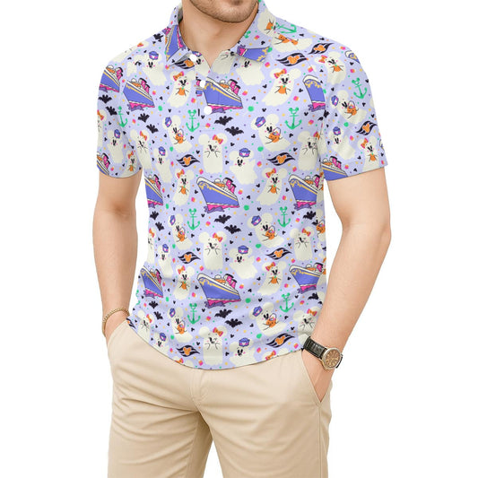 Spooky Sea Ghosts - Men's Polo Shirt