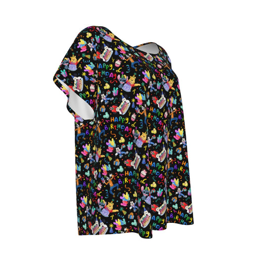 Happy Birthday Celebration - Women’s Relaxed Fit Scoop Tee