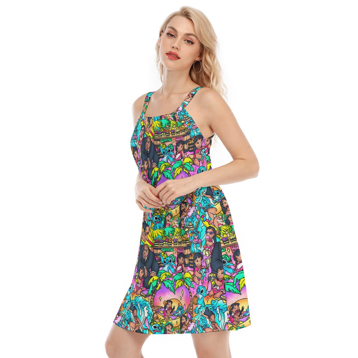 Ohana Island Storybook Scenes - Women’s Adjustable Sundress
