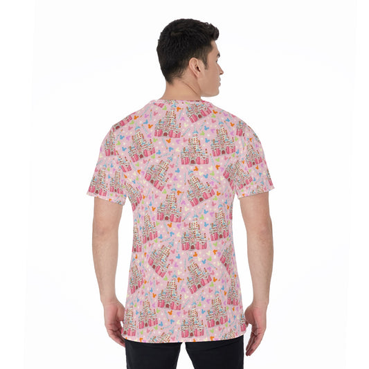 25th Birthday Cake Castle - Men's Short Sleeve T-Shirt
