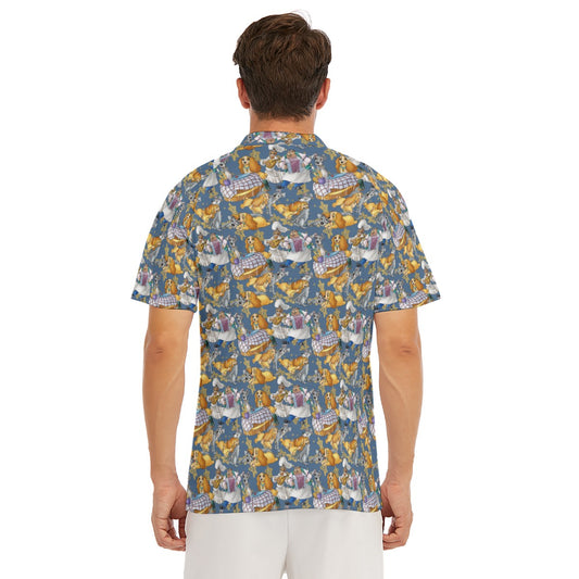 Puppy Love Sketch - Men's Polo Shirt
