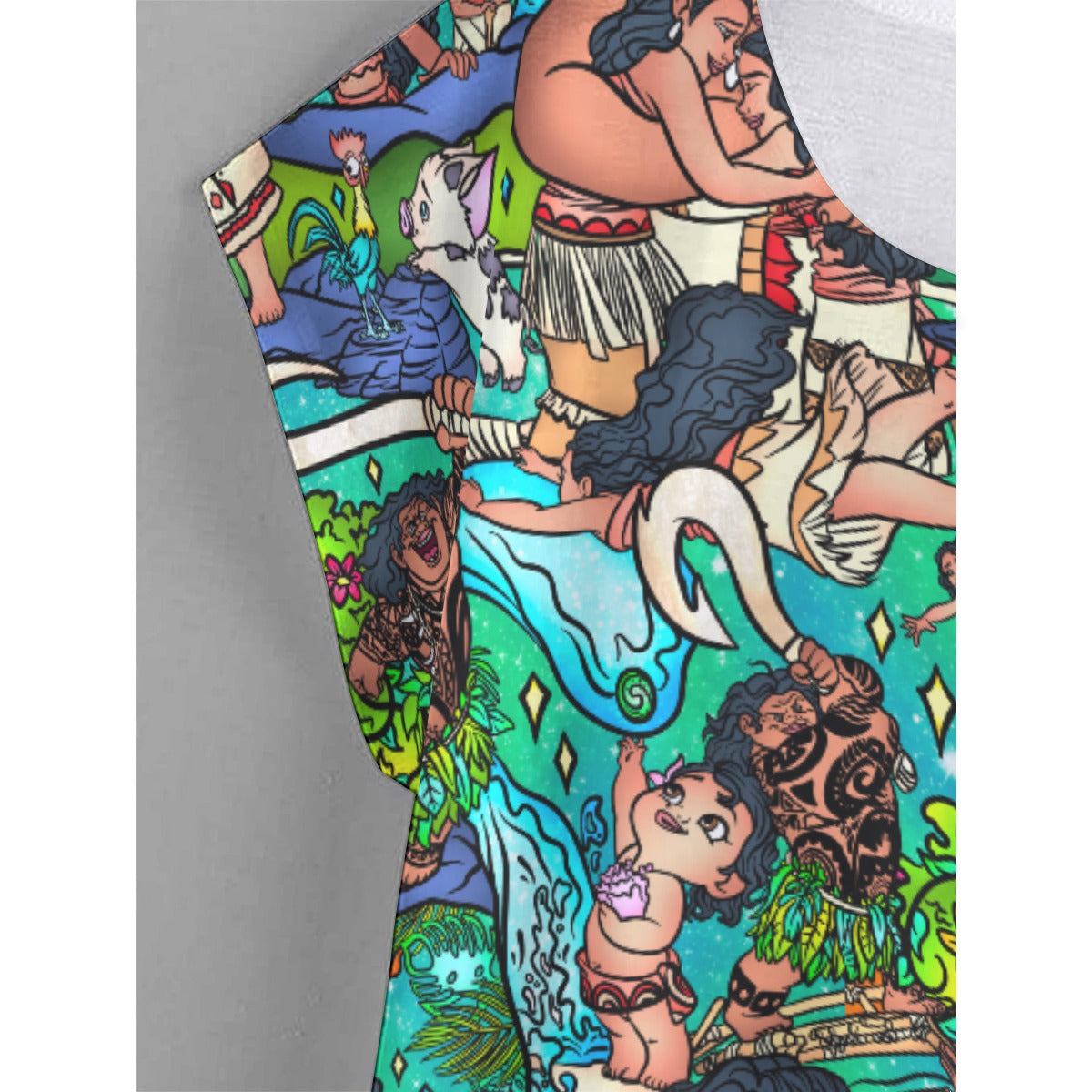 Ocean Voyager Storybook Scenes - Women’s Relaxed Fit Scoop Tee