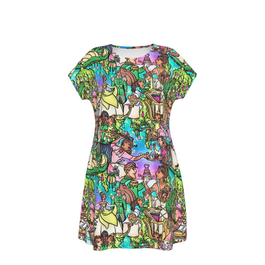 Bayou Princess Storybook Scenes - Women's T-Shirt Dress