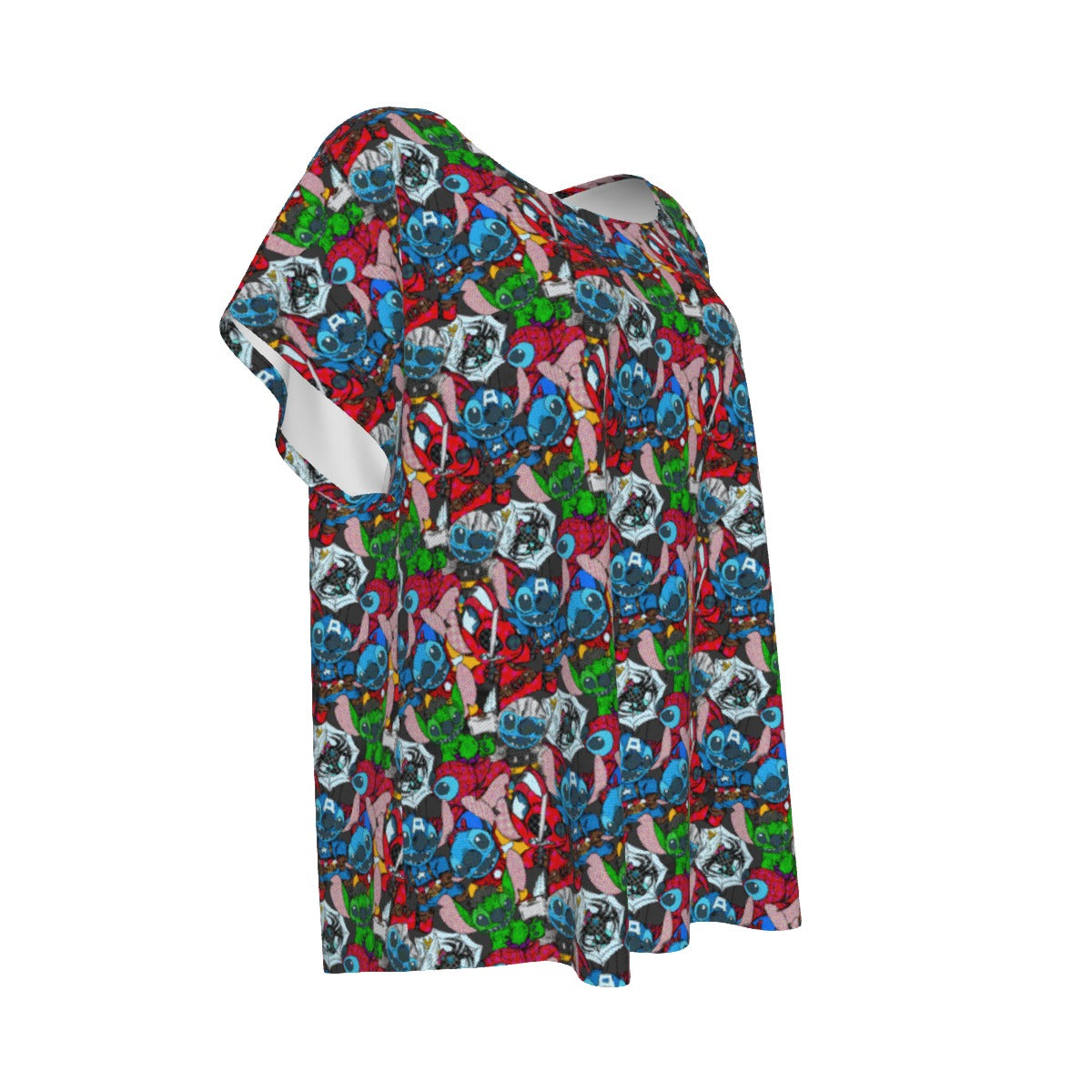 Superhero Stitch - Heroes Assembled - Women’s Relaxed Fit Scoop Tee