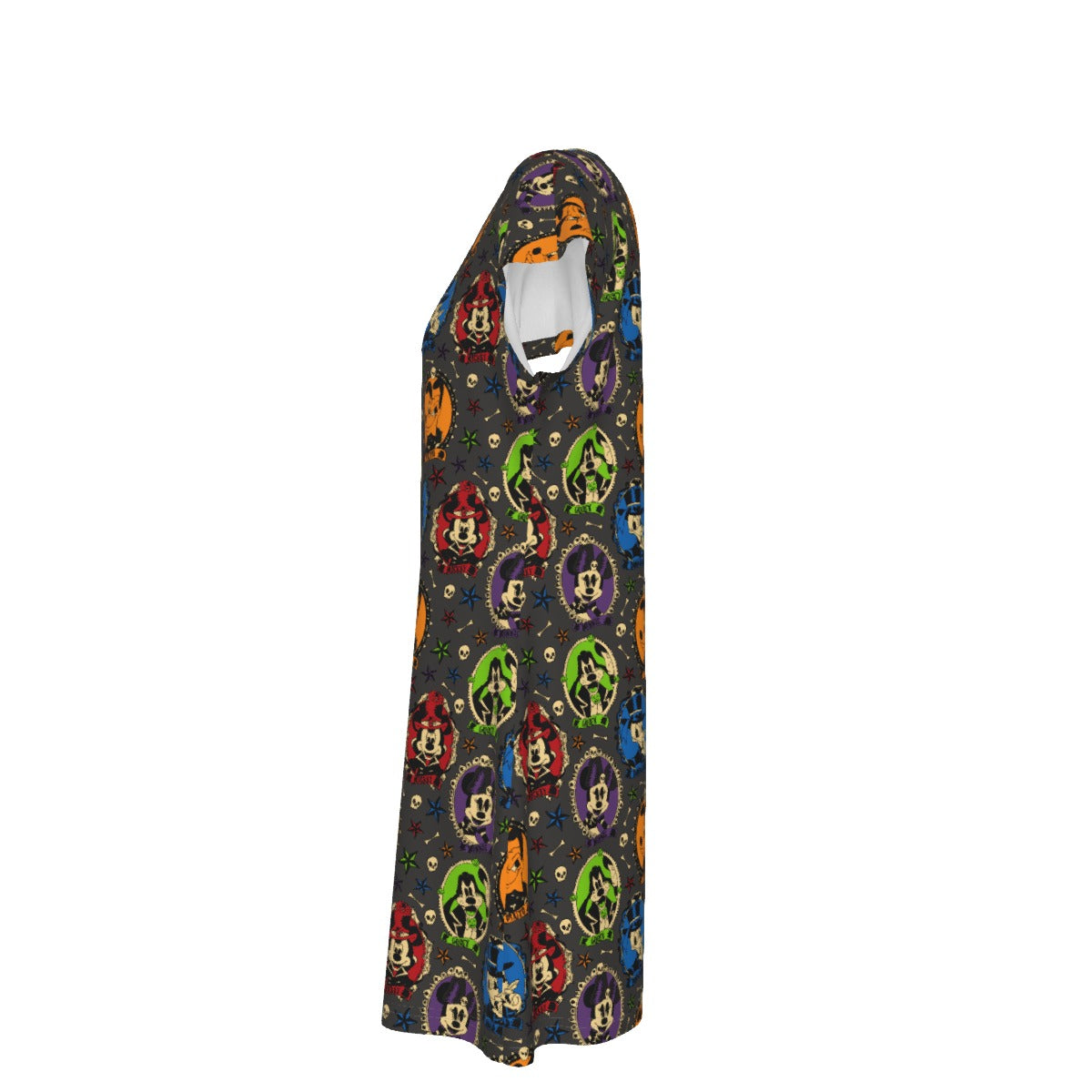 Gothic Halloween Cameos - Women's T-Shirt Dress