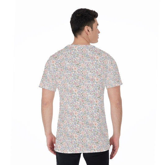 Springtime Kitten Garden Elegance - Men's Short Sleeve T-Shirt
