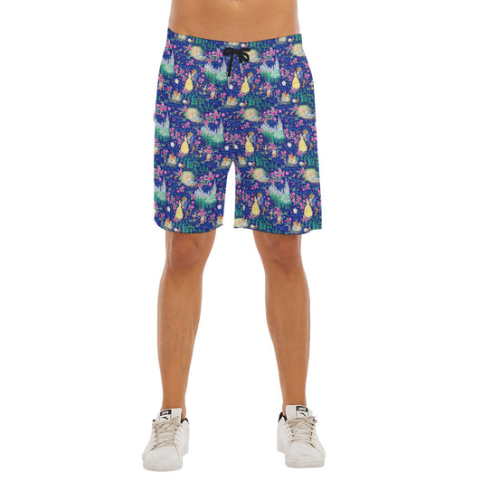 Enchanted Forest Romance - Men’s Pocket Beach Shorts
