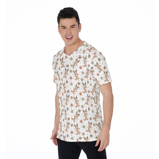 Reindeer Onesie Cheer - Men's Short Sleeve T-Shirt
