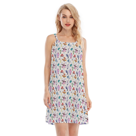 Blue Check Emotional Spectrum - Women’s Adjustable Sundress