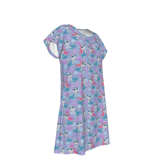 Bruni the Fire Spirit - Women's T-Shirt Dress