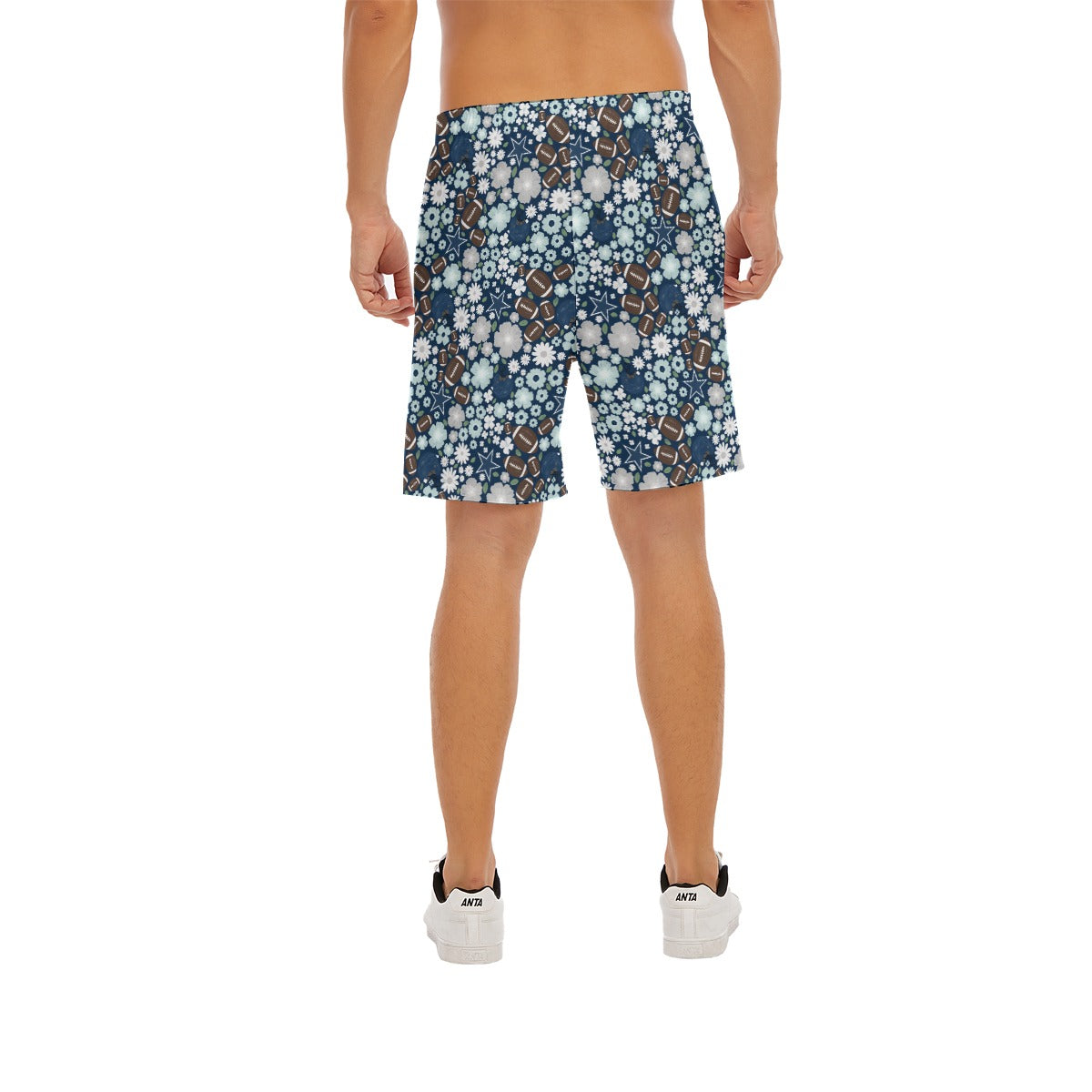Blue Star Blooms - Men’s Pocket Beach Shorts