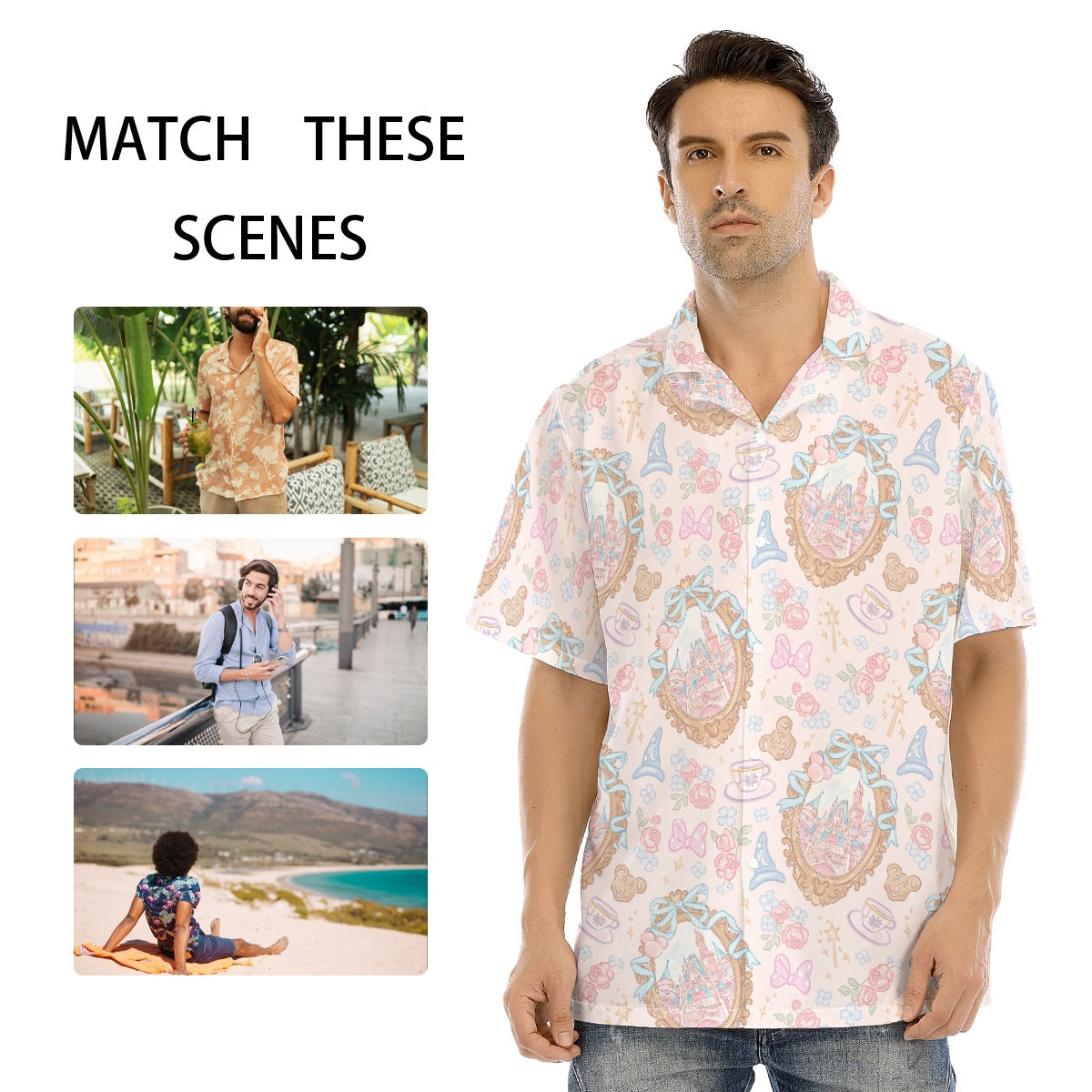 Coquette Park Daydream - Men's Hawaiian Button Up Shirt