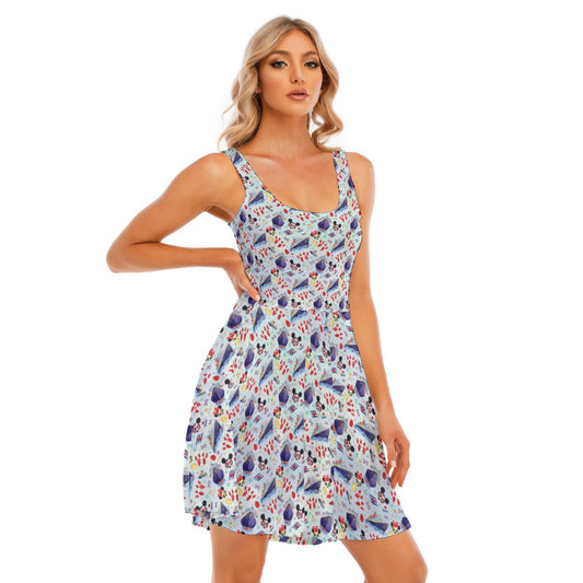 DCL Cruise Style Adventure - Women's Sleeveless Pocket Skater Dress